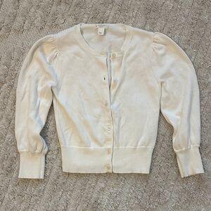 Crewcuts Cream Button-Up Cardigan- NWOT